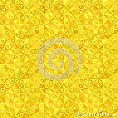 Yellow abstract striped mosaic tile pattern background - vector wall graphic design Vector Illustration