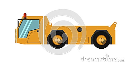 Yellow airport track Vector Illustration