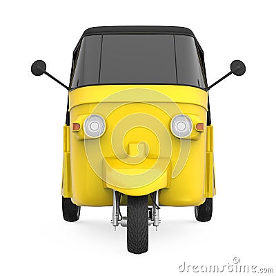 Yellow Auto Rickshaw Stock Photo