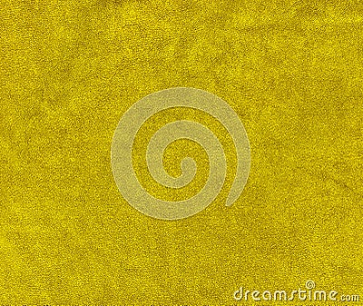 Yellow background with texture of suede leather Stock Photo