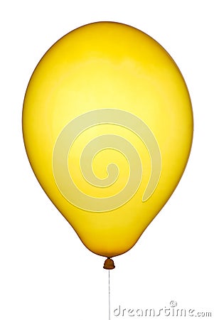 Yellow balloon Stock Photo