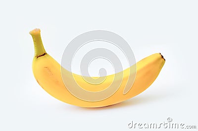 Yellow banana on white background Stock Photo