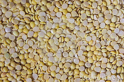 A raw yellow bean background. Stock Photo