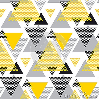 Yellow and black creative repeatable motif Vector Illustration