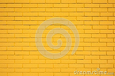 Yellow brick wall texture as background Stock Photo