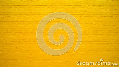 Yellow brick wall texture and background Stock Photo