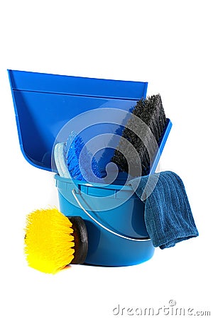 Yellow brush Stock Photo