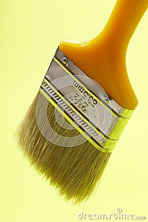 Yellow brush Stock Photo