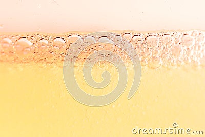 Yellow Bubble Close-up background texture Stock Photo