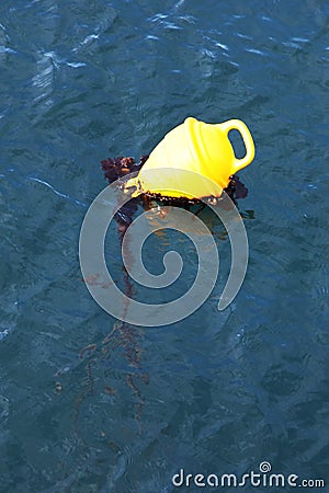 Yellow buoy Stock Photo