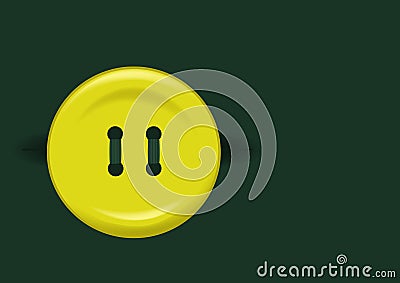 Yellow button Vector Illustration