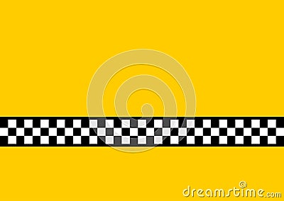 Yellow Cab Vector Illustration