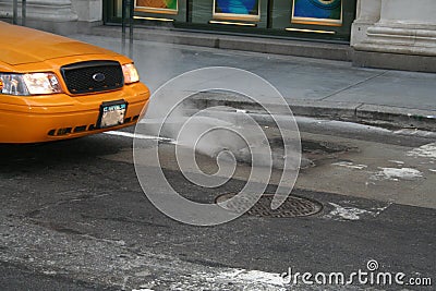 Yellow Cab Stock Photo