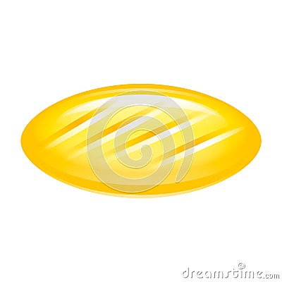 Yellow candy icon, isometric style Vector Illustration