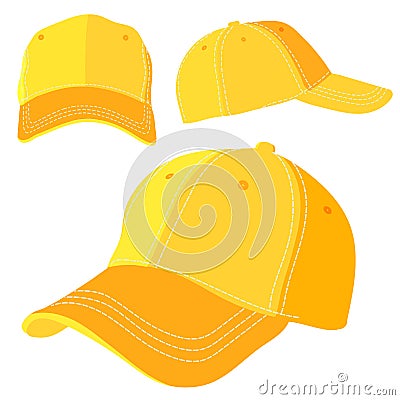 The yellow cap Vector Illustration