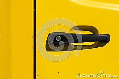 Yellow car Stock Photo