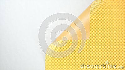 Yellow Car wrapping film roll background. 3d rendering Cartoon Illustration