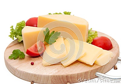 Yellow cheese Stock Photo