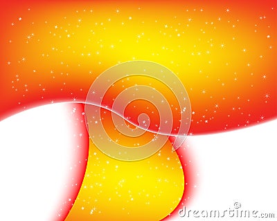 Yellow christmas background Vector Illustration