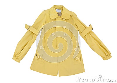 Yellow coat Stock Photo