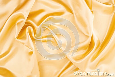 Yellow color silk texture background Stock Photo