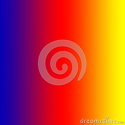 Yellow Color to Blue Color. Like the great rainbow. Straight Ranbow. Stock Photo