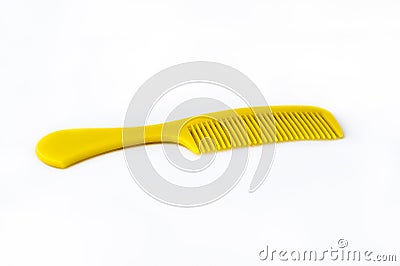 Yellow comb Stock Photo