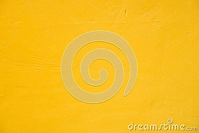 Yellow concrete texture details background. Paint brickwork wall and copy space Stock Photo