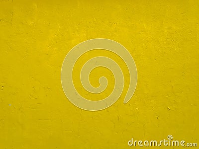 Yellow Concrete Wall Stock Photo