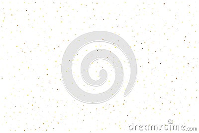 Yellow Confetti Creative. Tiny Round Explosion. Gold Bubble Wedding. Orange Falling Holiday. Golden Glitter Background. Texture Stock Photo