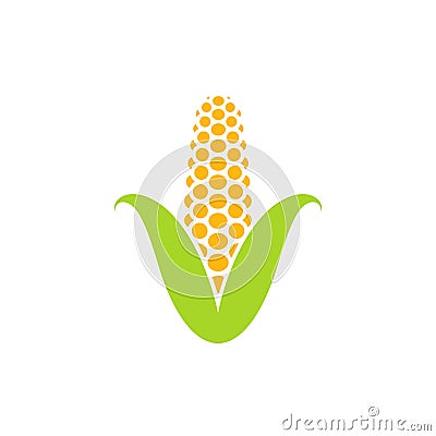 Yellow corn. Icon Vector Illustration