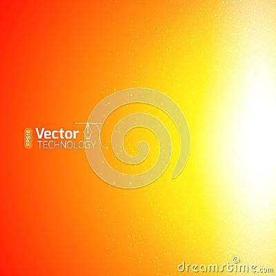 Yellow cosmic vector explode Vector Illustration