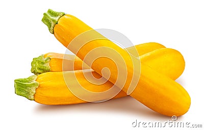 Yellow courgette Stock Photo