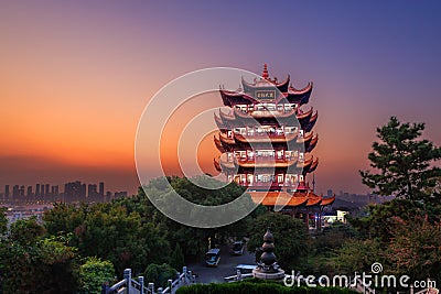 Yellow Crane Tower in Wuhan, China Stock Photo