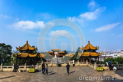 Yellow Crane Tower in Wuhan Editorial Stock Photo