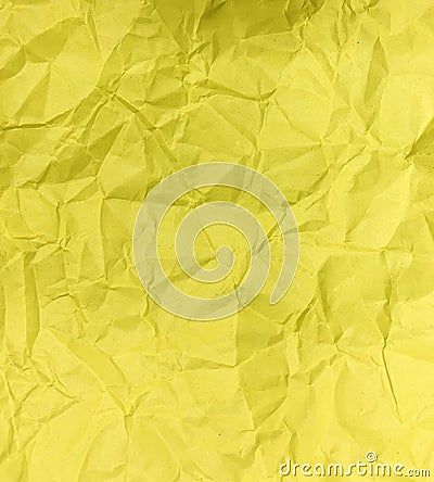 Yellow Crease paper background and pattern Stock Photo