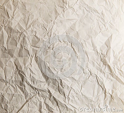 Yellow crumpled newspaper Texture Stock Photo