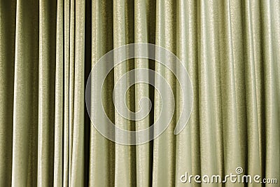 Yellow curtain, abstract texture for background. Stock Photo