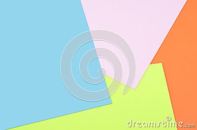 Yellow and cyan, pink colorful pastel Stock Photo