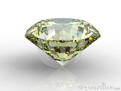 Yellow diamond Stock Photo