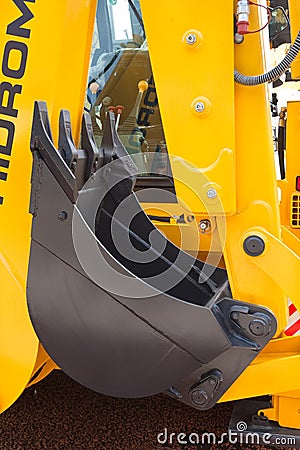 Yellow diesel front end loader Editorial Stock Photo