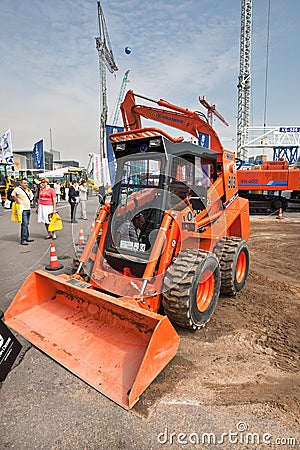 Yellow diesel front end loader Editorial Stock Photo