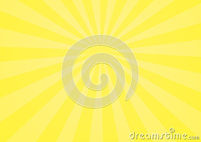 Yellow different shade lines representing depth of space Stock Photo