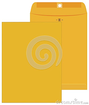 Yellow envelope Vector Illustration