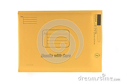 Yellow Envelope Stock Photo