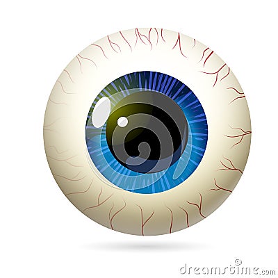 Yellow eyeball vector Vector Illustration