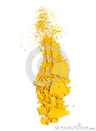 Yellow eyeshadow Stock Photo