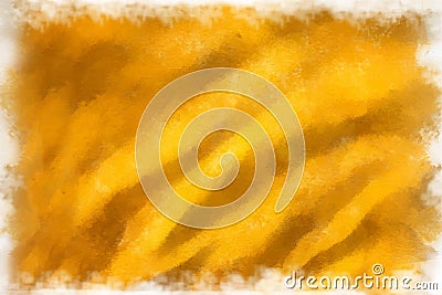 Yellow fabric, watercolor Vector Illustration