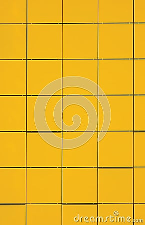Yellow Facade Panel Background Natural Texture Stock Photo