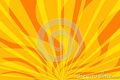 Yellow fire pop art background Vector Illustration